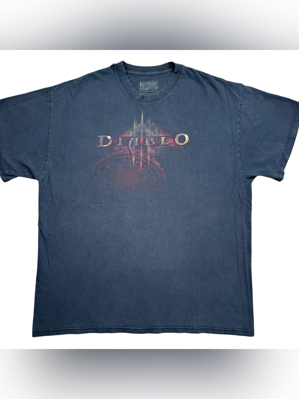 Diablo Video Game Promo Blizzard Beautiful Fade Men’s Black Logo t-shirt size XL